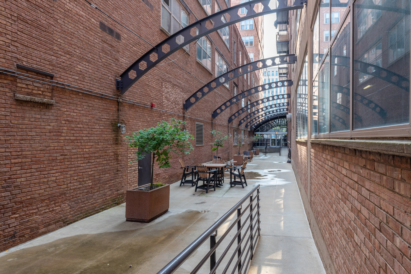 500 South Clinton Street, Unit 230 Chicago, IL 60607 - Photo 27 of 31 a view of a balcony with chairs
