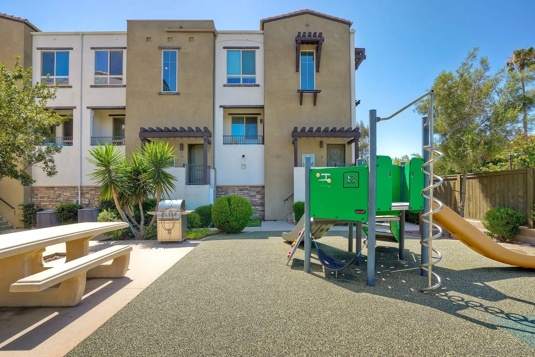 8850 Olive Lane, Unit 7 Santee, CA 92071 - Photo 25 of 27 a swimming pool with outdoor seating and yard