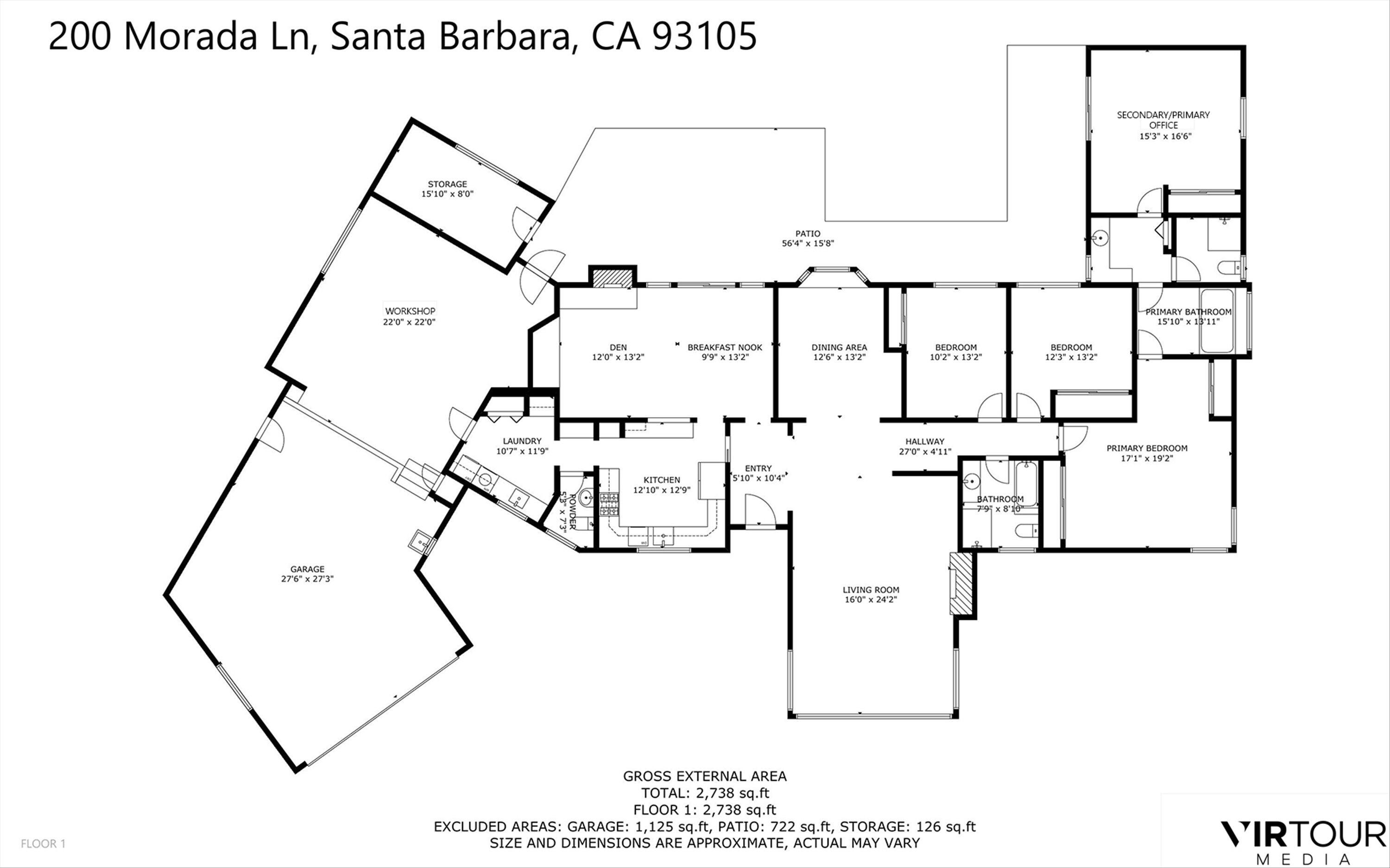 200 Morada Lane Santa Barbara, CA 93105 - Photo 39 of 39 Floor paln
