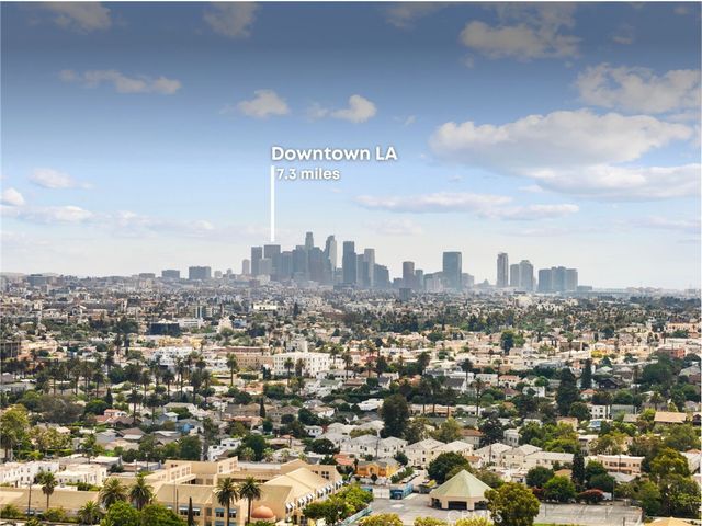 an aerial view of a city