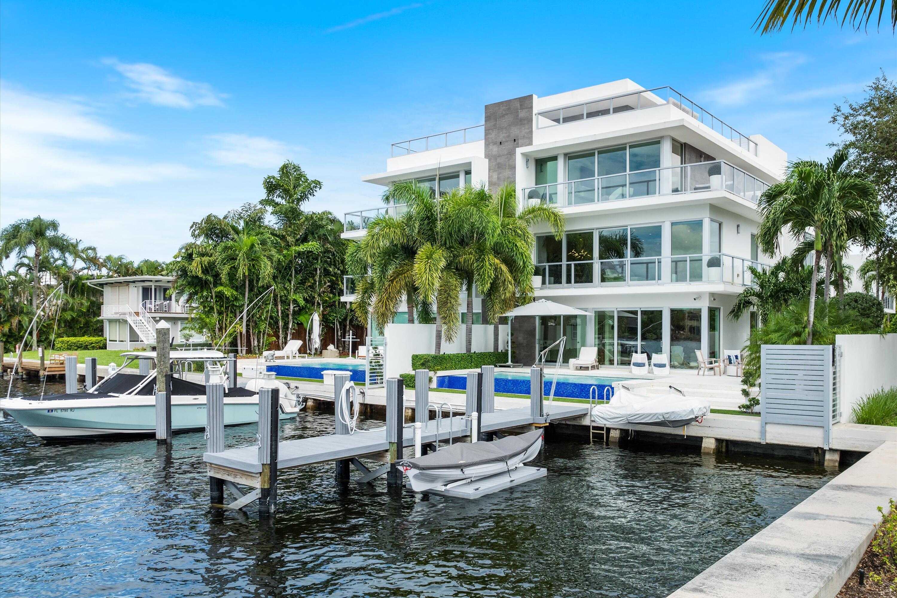917 Bucida Road, Unit C Delray Beach, FL 33483 - Photo 1 of 77 50' water frontage with private dock
