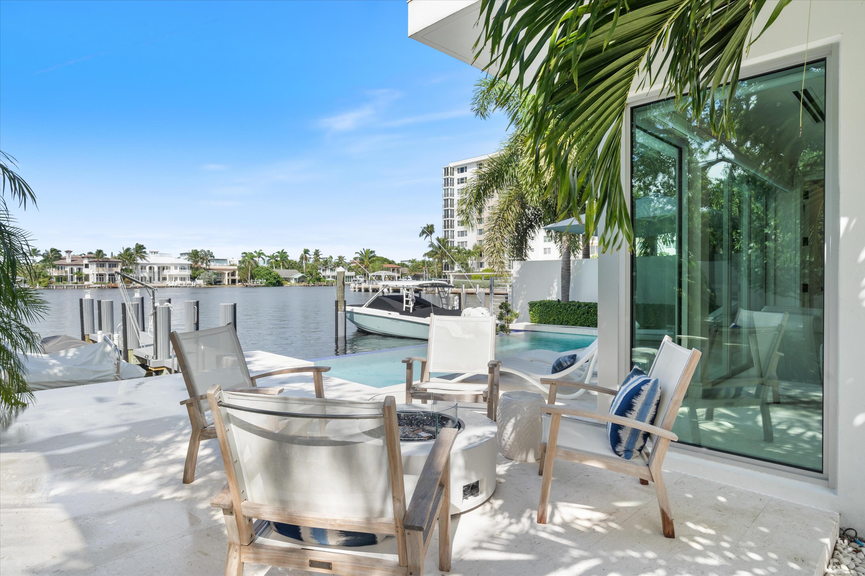 917 Bucida Road, Unit C Delray Beach, FL 33483 - Photo 12 of 77 Natural gas fire pit