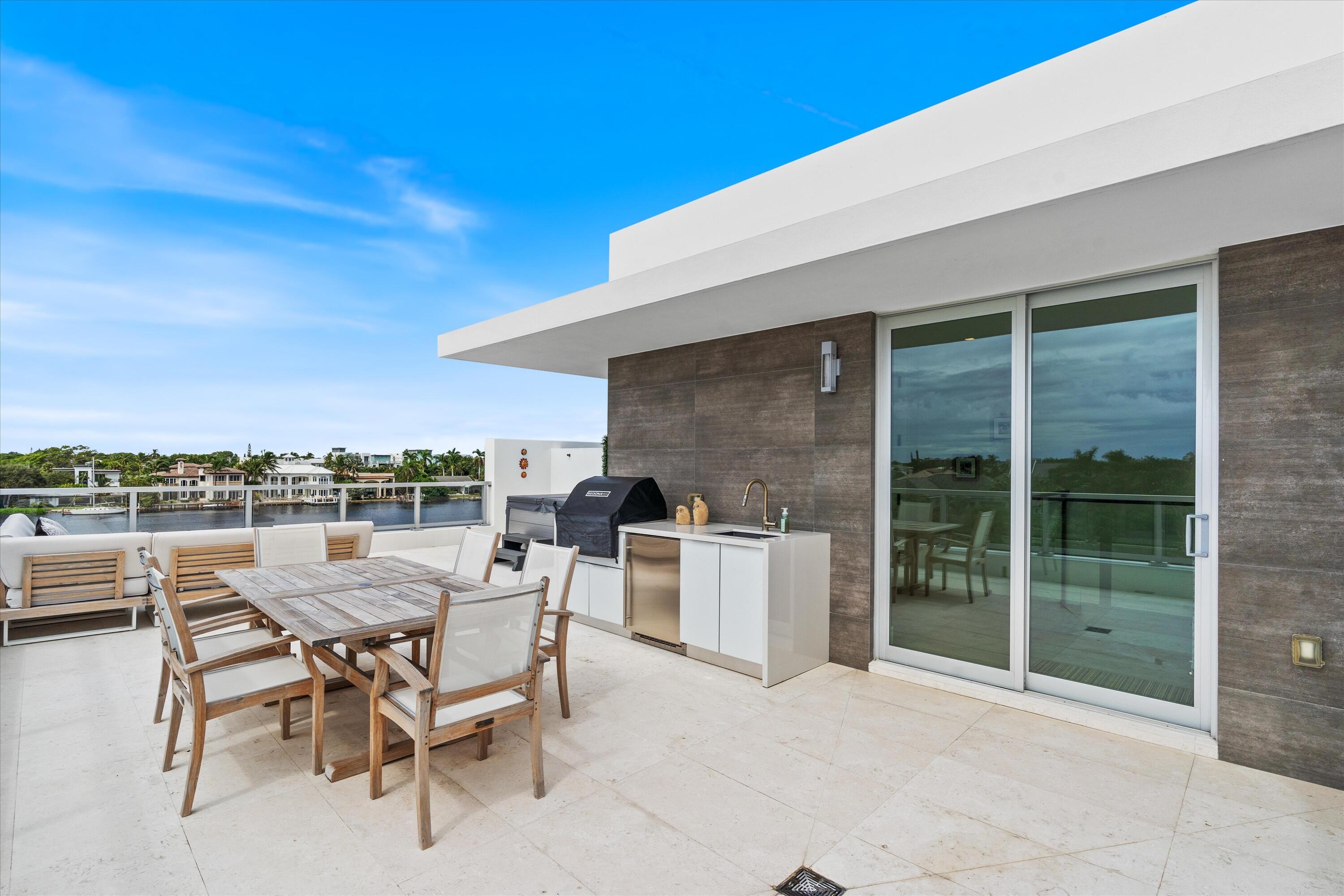 917 Bucida Road, Unit C Delray Beach, FL 33483 - Photo 56 of 77 Private rooftop with summer kitchen