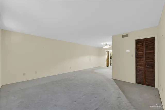 a view of an empty room