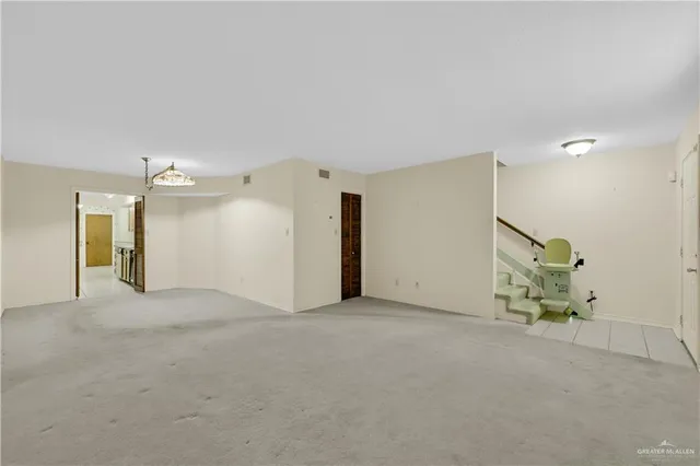 a view of an empty room