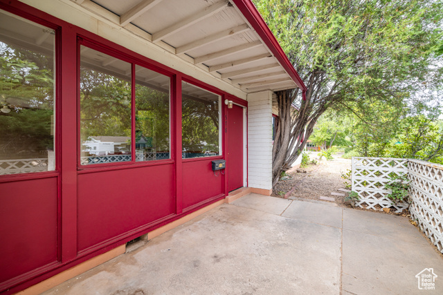 578 Huntridge Drive Moab, UT 84532 - Photo 1 of 1 Property entrance with a patio area and brick siding