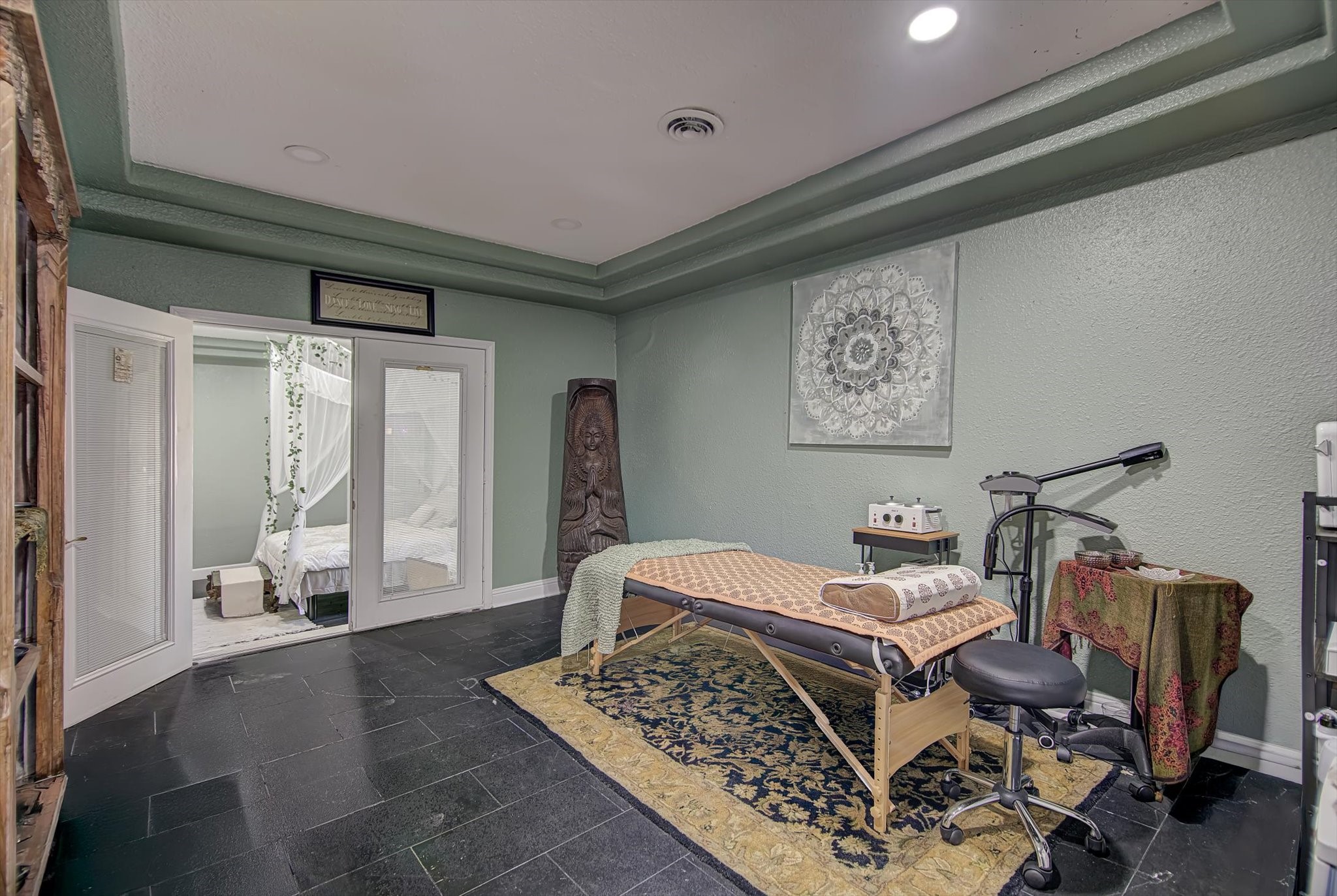 4123 Crosby Cedar Bayou Road Baytown, TX 77521 - Photo 15 of 26 a bedroom with furniture and a large window