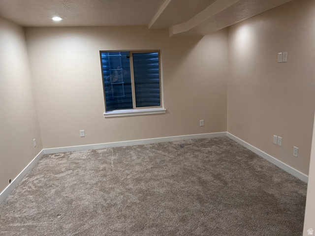 2001 Fielding Hill Lane Draper, UT 84020 - Photo 20 of 21 Carpeted spare room with a textured ceiling and baseboards
