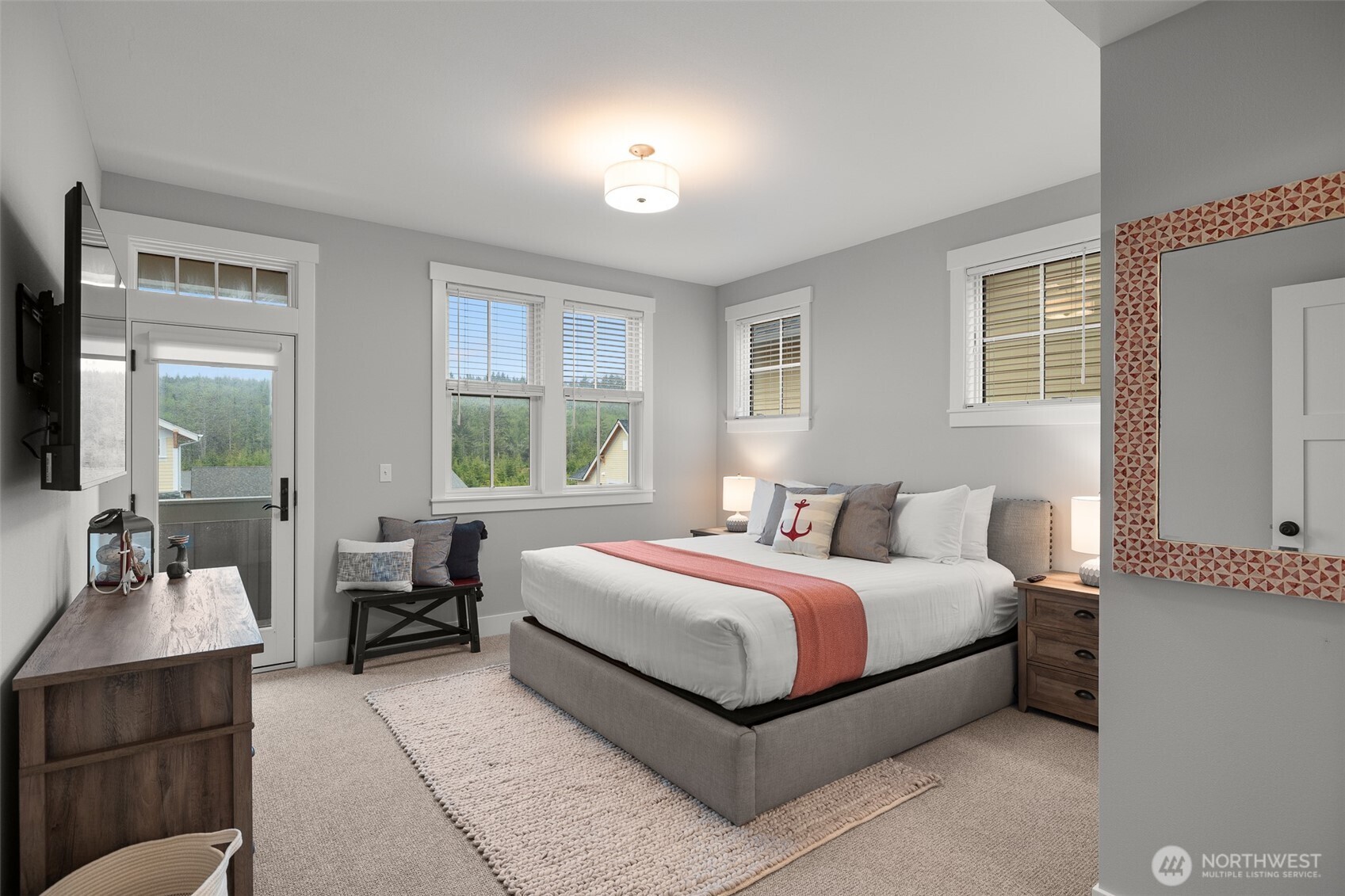 367 Compass Street Pacific Beach, WA 98571 - Photo 25 of 38 a bed room with a bed and a couch