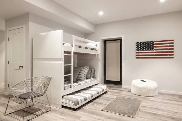 a room with a washer and dryer