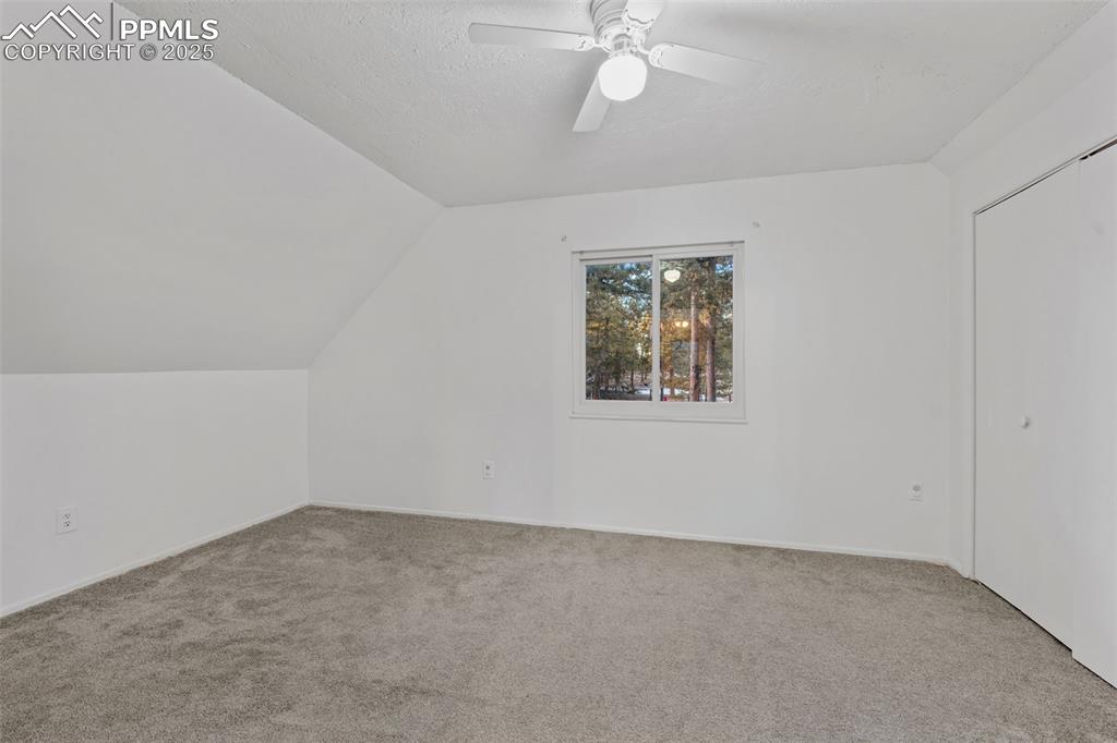832 Spring Valley Drive Divide, CO 80814 - Photo 27 of 50 an empty room with a chandelier fan