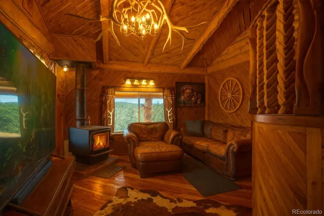 a view of outdoor space with deck and wooden floor