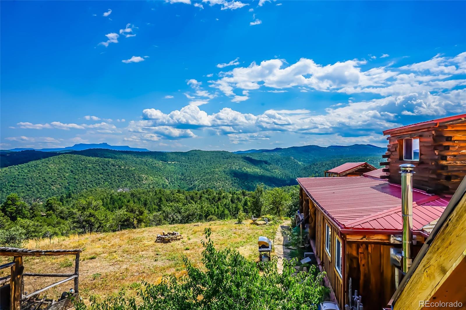 31300 Timber Canyon Road Trinidad, CO 81082 - Photo 41 of 50 a view of a backyard with plants and lake view