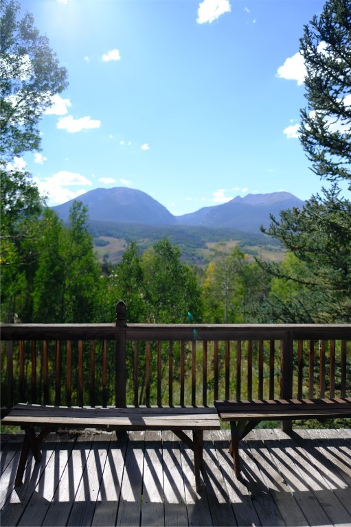 63 P Road Silverthorne, CO 80498 - Photo 16 of 20 a view of a wooden roof deck