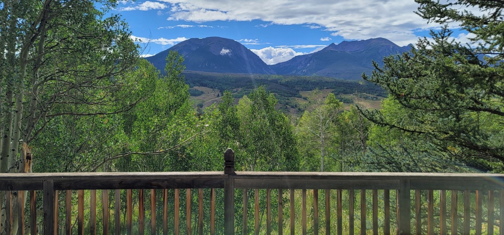 63 P Road Silverthorne, CO 80498 - Photo 5 of 20 a view of a yard from a balcony
