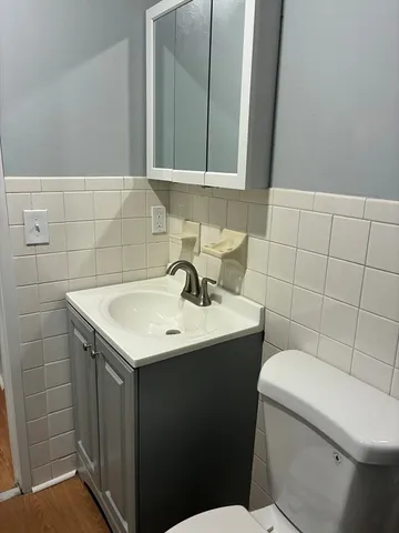 a close view of closet