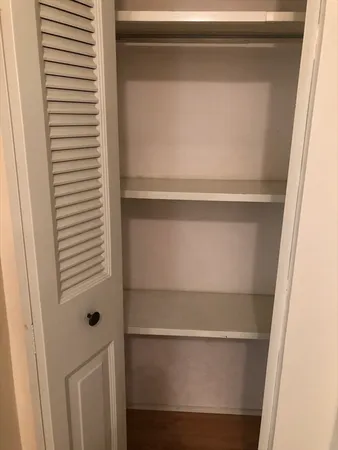 a close view of closet