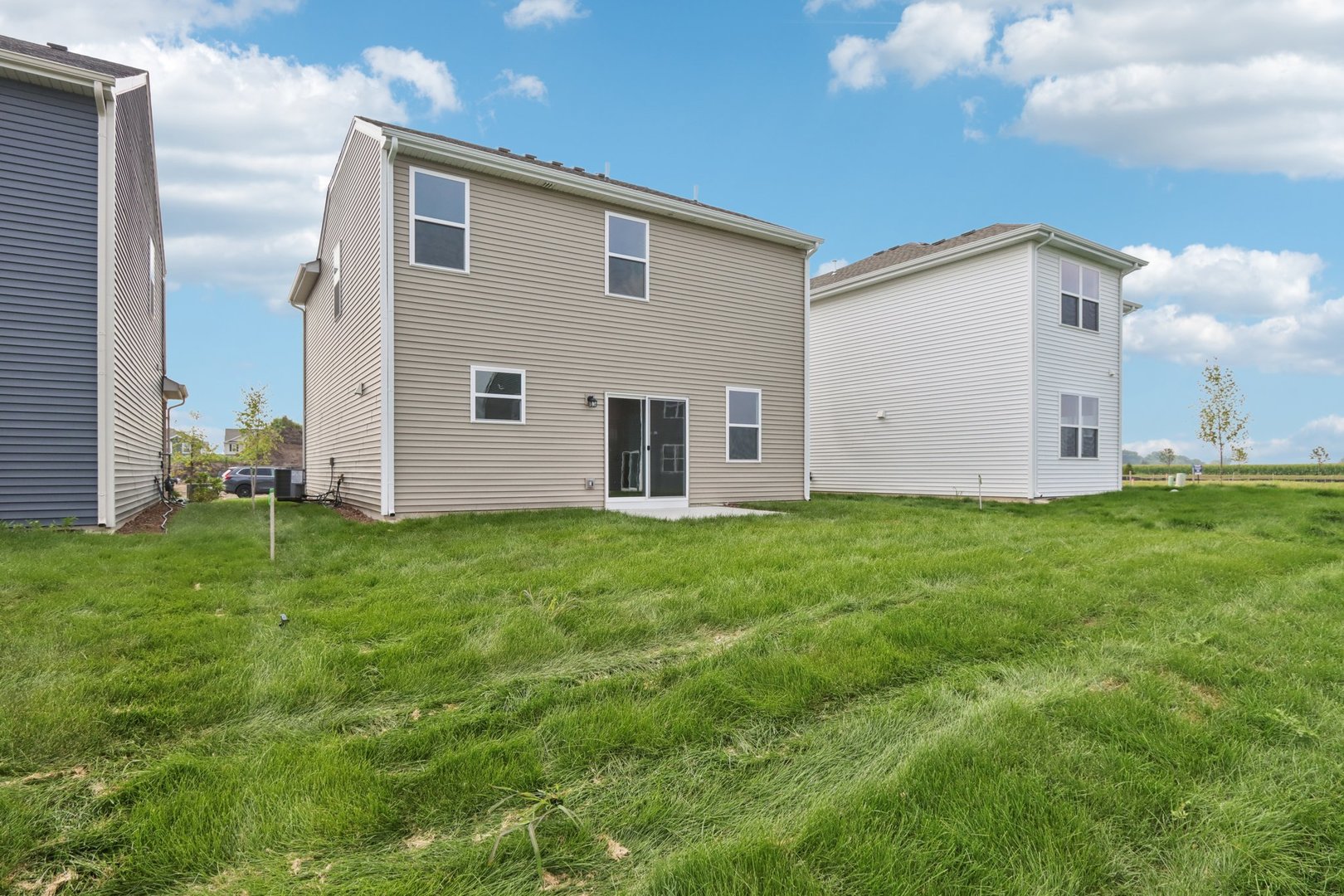 2937 Rushmore Drive Pingree Grove, IL 60140 - Photo 35 of 36 a view of a backyard with potted plants and large tree