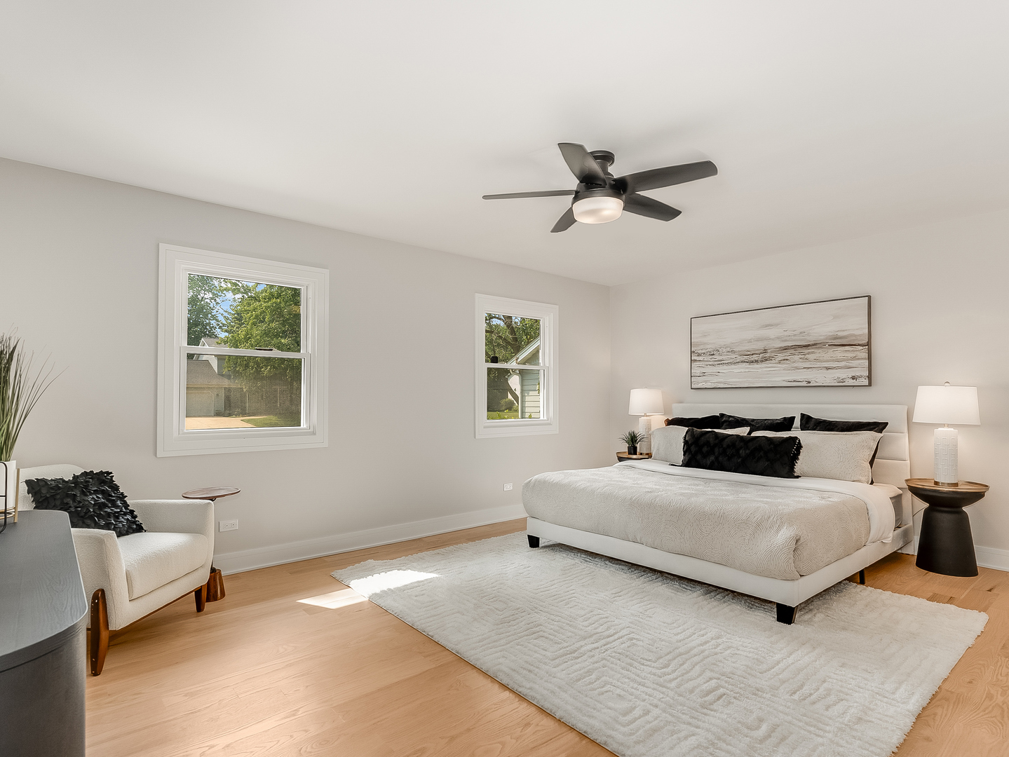 104 Devon Lane Naperville, IL 60540 - Photo 25 of 57 a bedroom with a bed and a couch