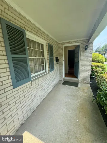 a view of front door of house