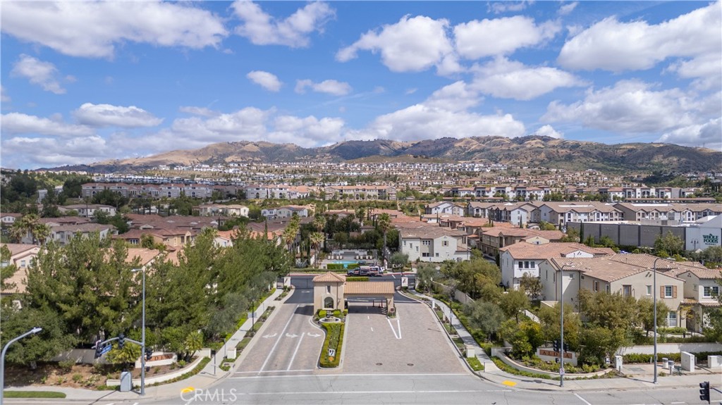 20335 Paseo Meriana Porter Ranch, CA 91326 - Photo 52 of 58 Aerial Overview of Community Entry with Guard Gate