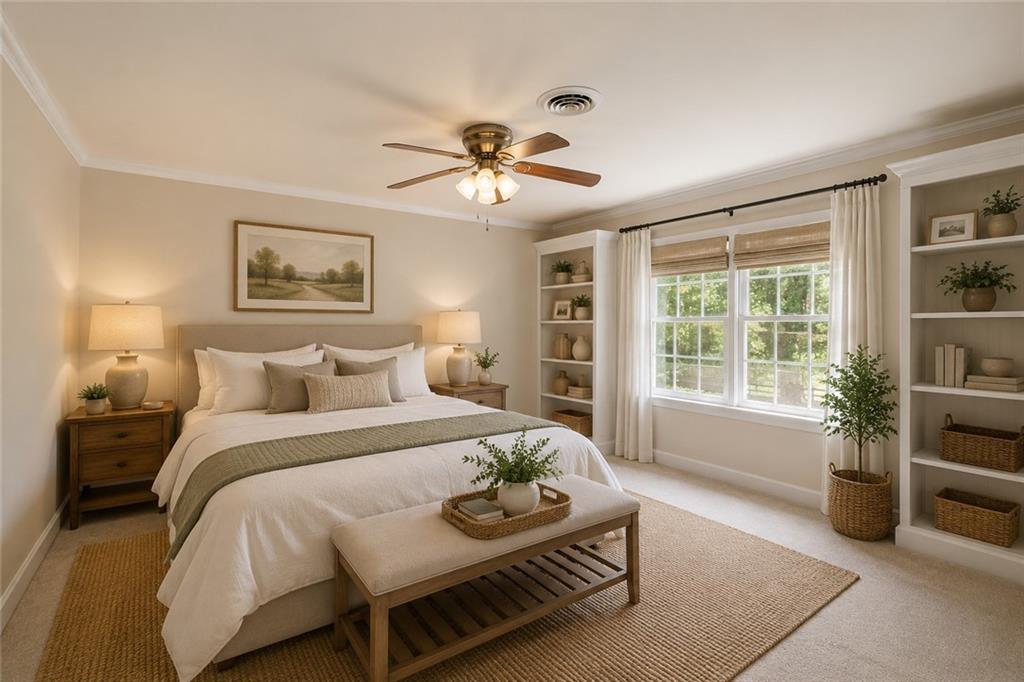 264 Bellemont Drive Southwest Rome, GA 30165 - Photo 15 of 37 a bedroom with a bed furniture and window