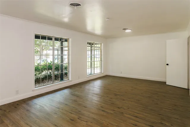 a view of an empty room