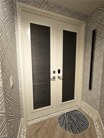 a view of a entryway door