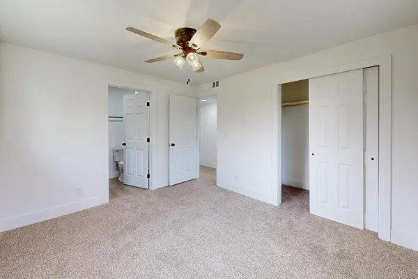 a view of an empty room