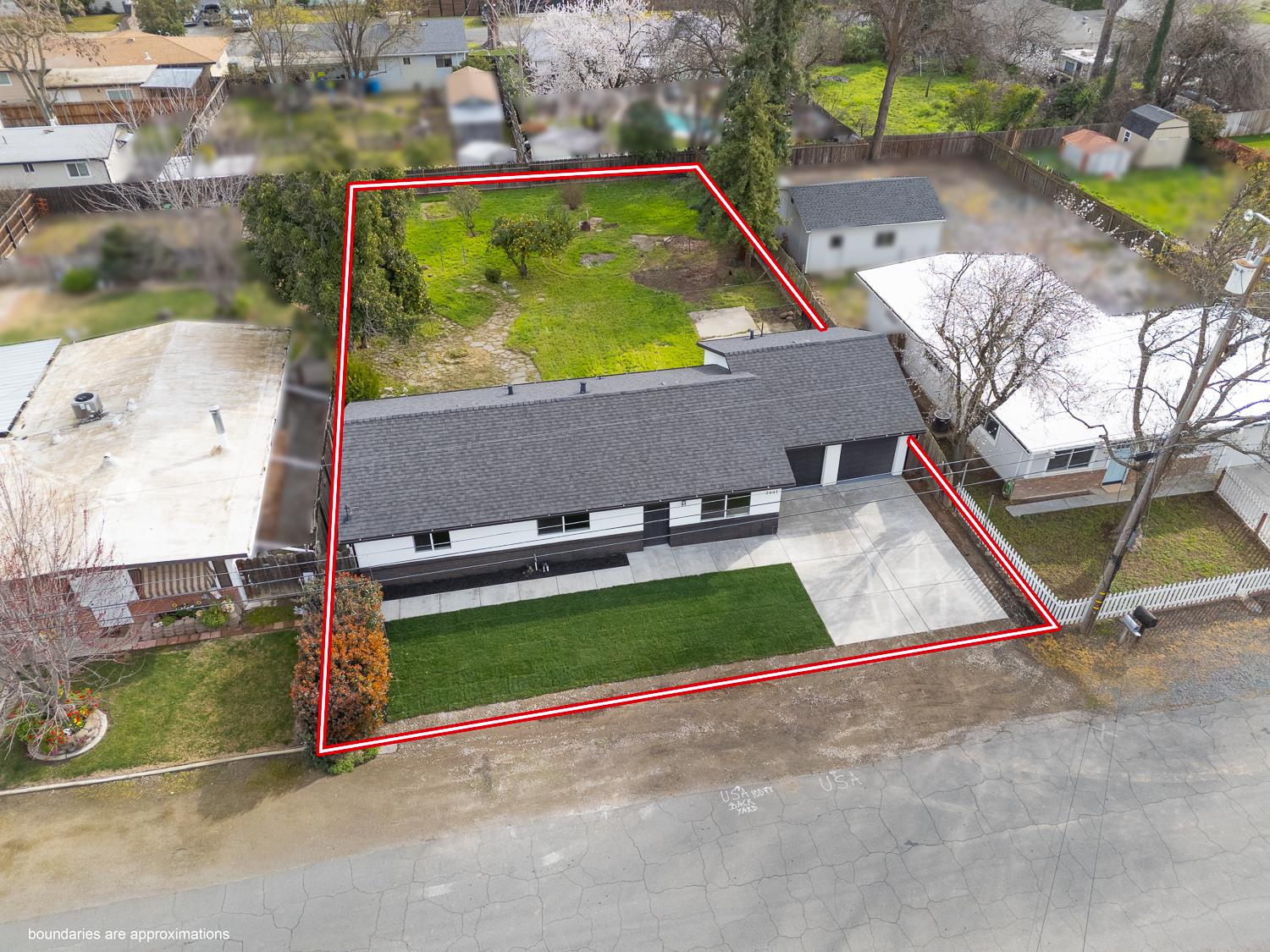 2441 Madrone Street Sutter, CA 95982 - Photo 43 of 47 an aerial view of a tennis court