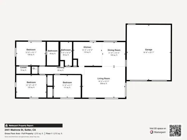 $464,900 | 2441 Madrone Street, Sutter, CA 95982