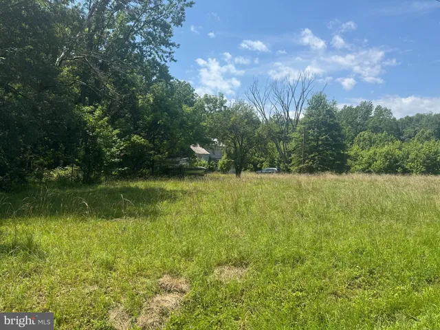 a view of outdoor space with green field and trees
