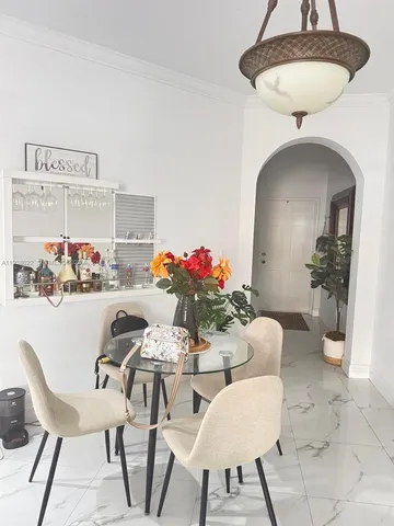 a workspace with furniture and window