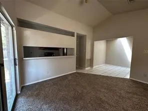 a view of an empty room