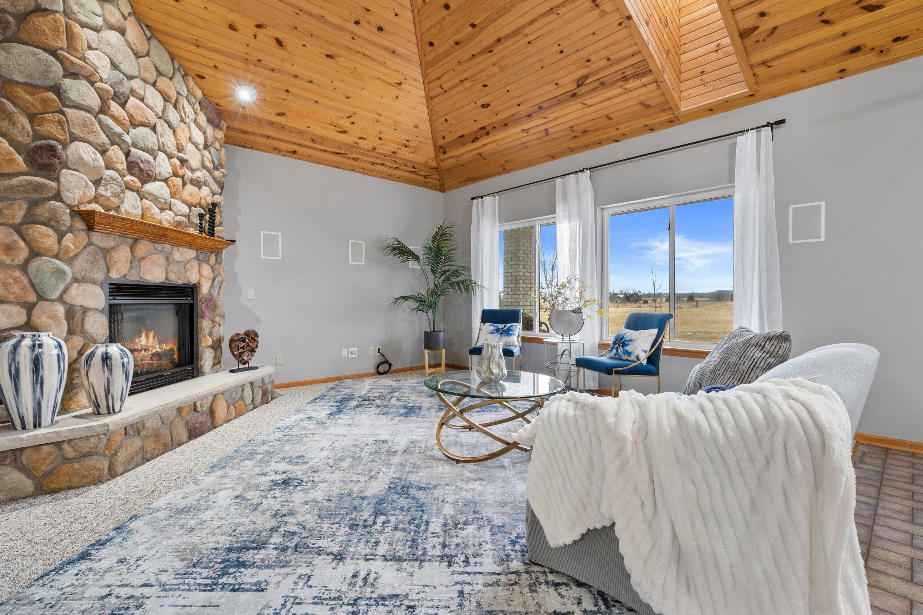 439 92nd Street Raymond, WI 53126 - Photo 9 of 40 Living room w/skyligdht