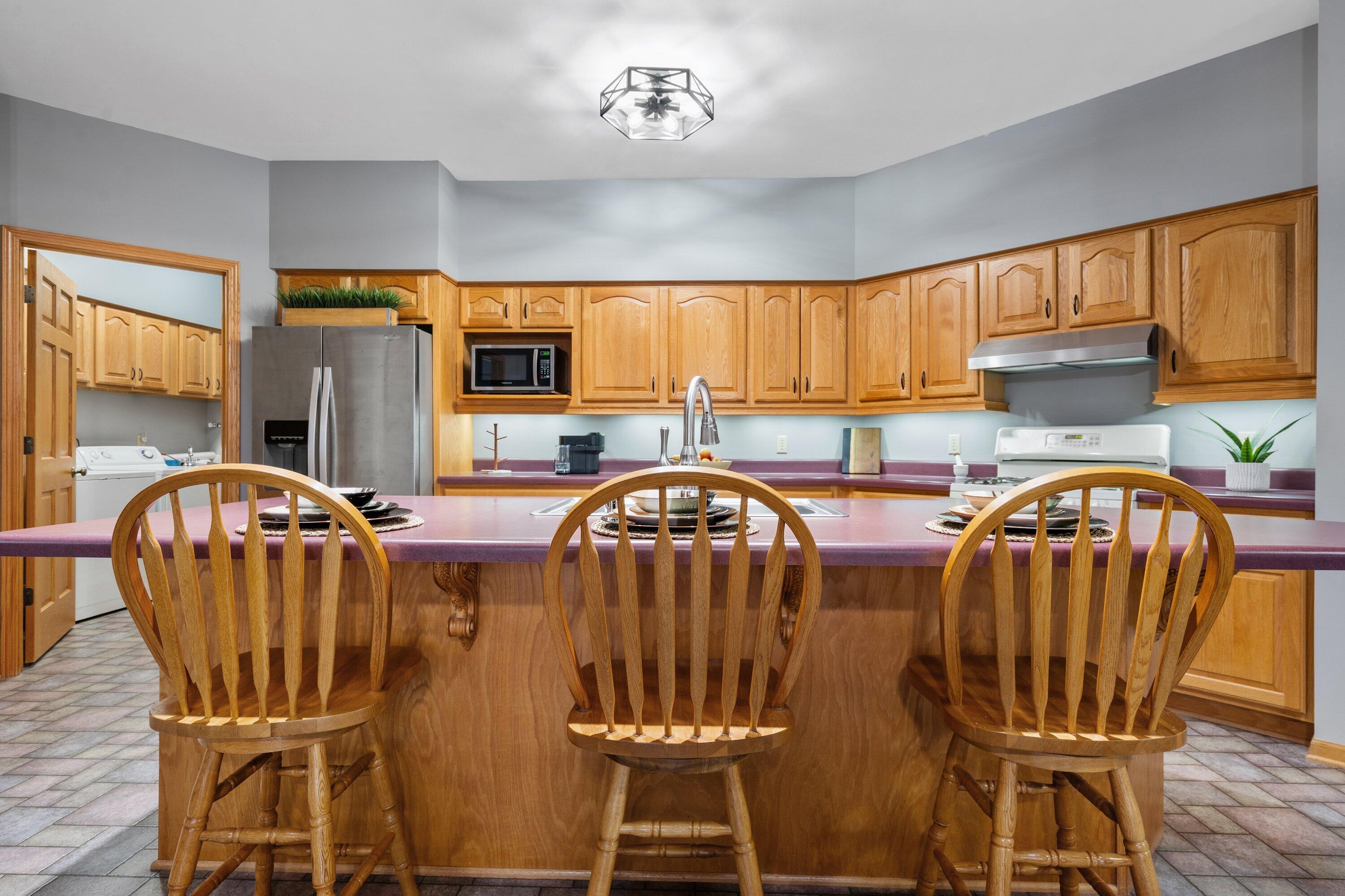 439 92nd Street Raymond, WI 53126 - Photo 16 of 40 Large kitchen w/island