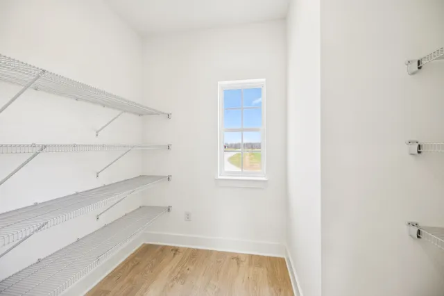 a view of a room that has a window