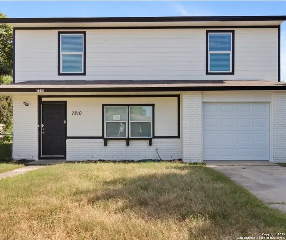 a front view of house