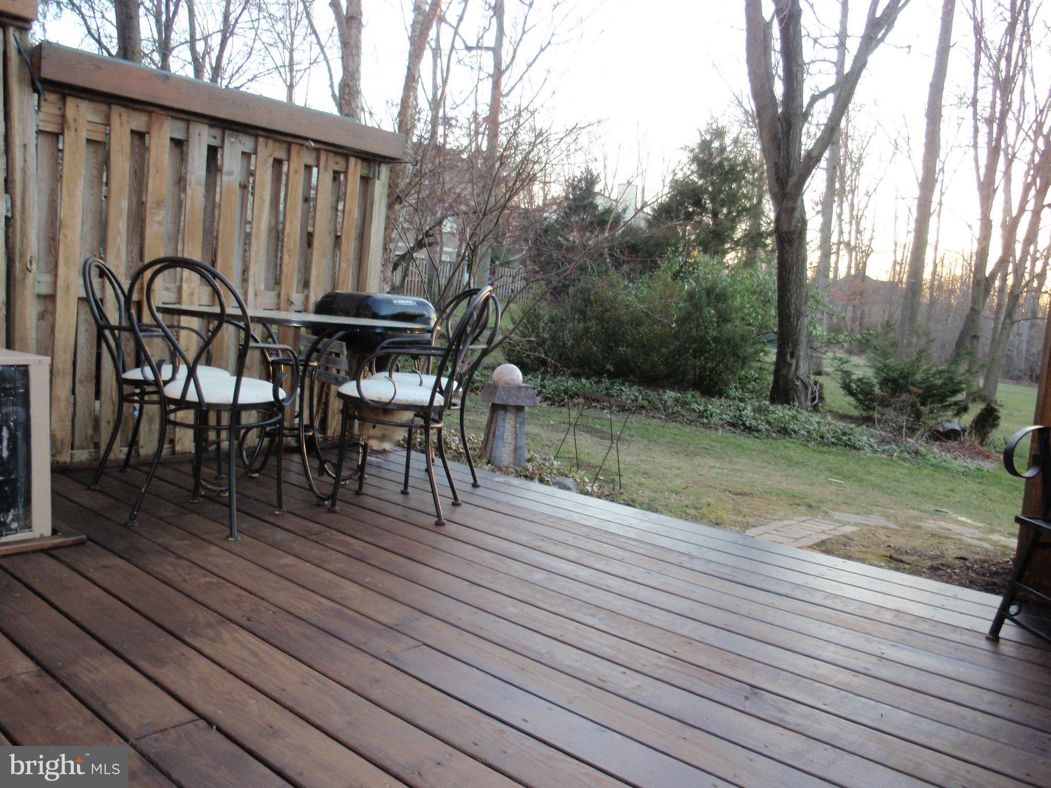 12139 Purple Sage Court Reston, VA 20194 - Photo 17 of 21 a view of a wooden deck with table and chairs