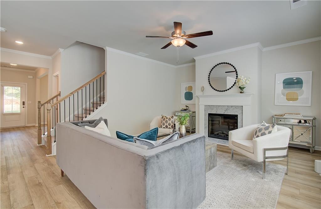 2713 Riverpine Trail Atlanta, GA 30331 - Photo 3 of 15 a living room with furniture and a fireplace