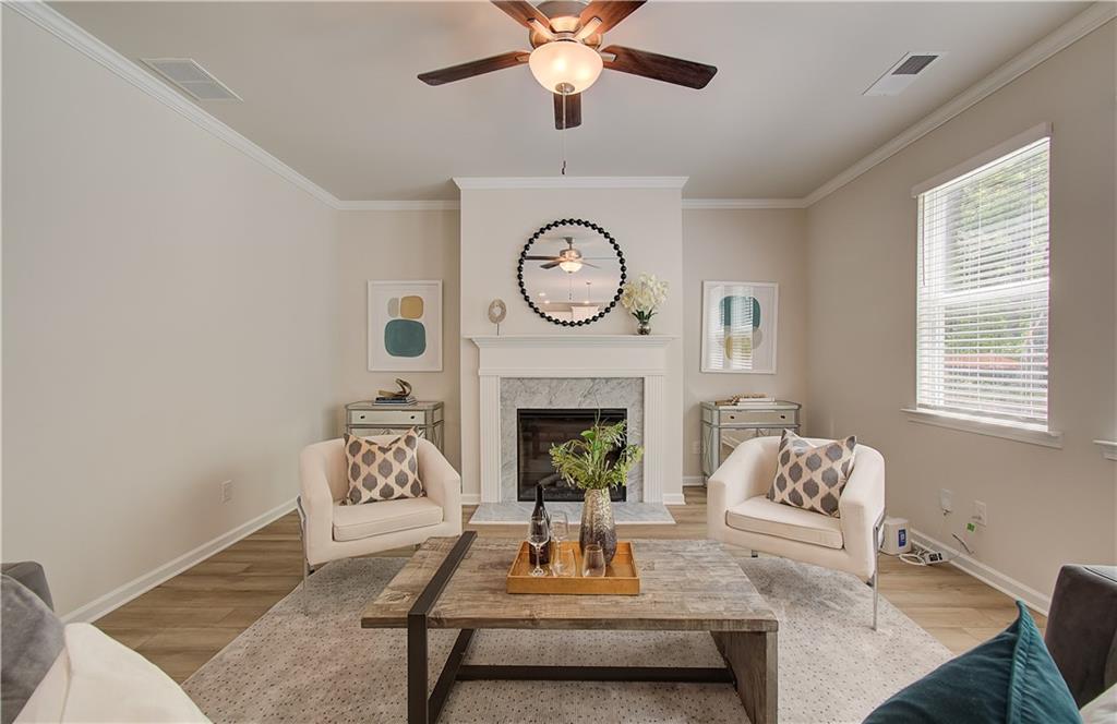 2713 Riverpine Trail Atlanta, GA 30331 - Photo 4 of 15 a living room with furniture and a fireplace