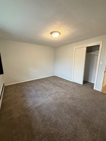 an empty room with a natural light