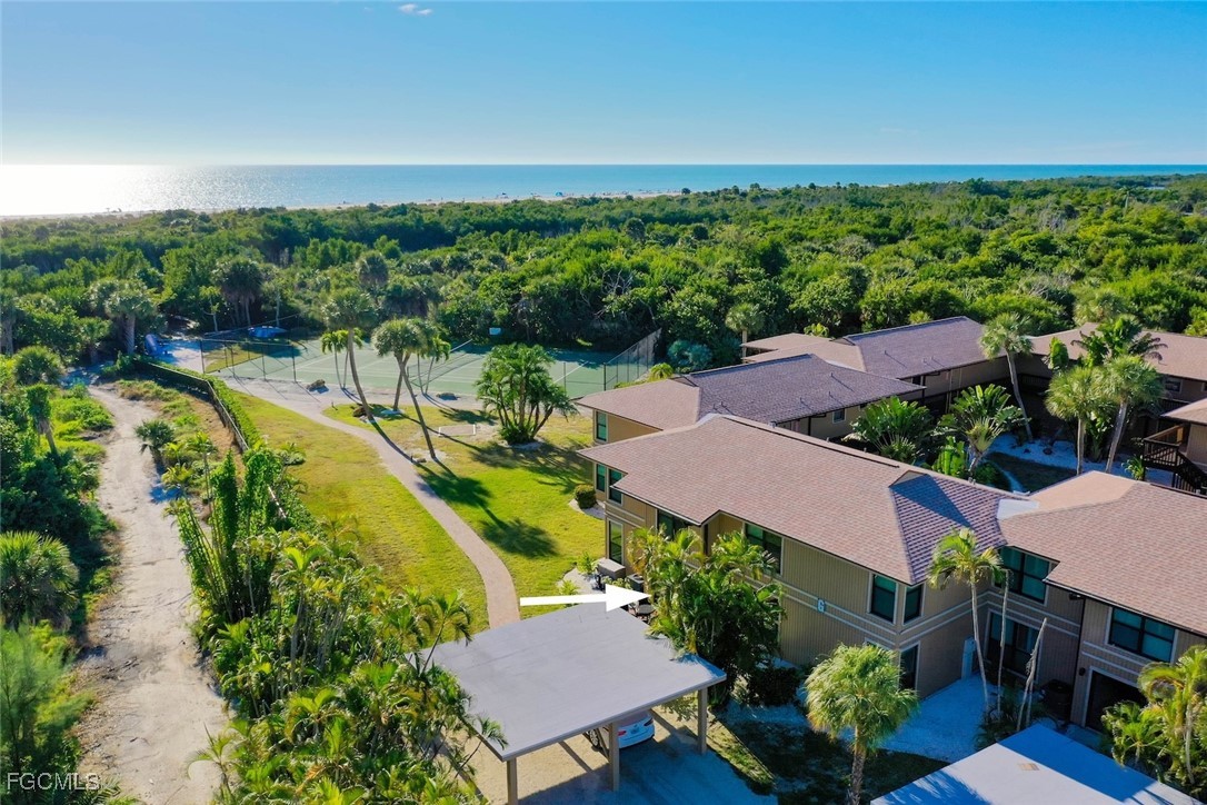 5117 Sea Bell Road, Unit G102 Sanibel, FL 33957 - Photo 43 of 49 an aerial view of a house with a garden
