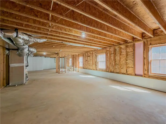 a view of a room with an empty space