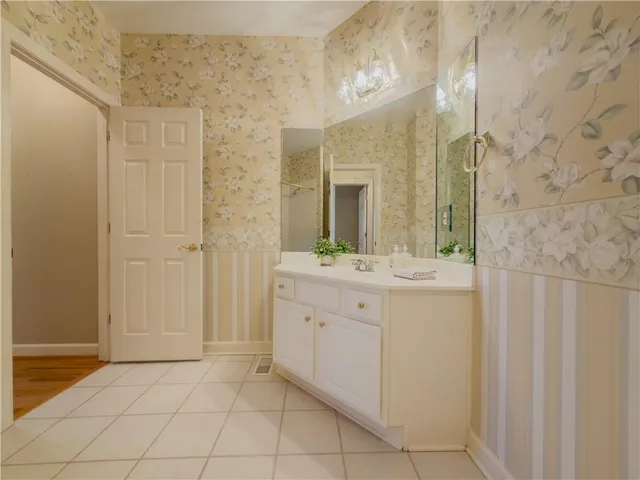 a view of an empty room