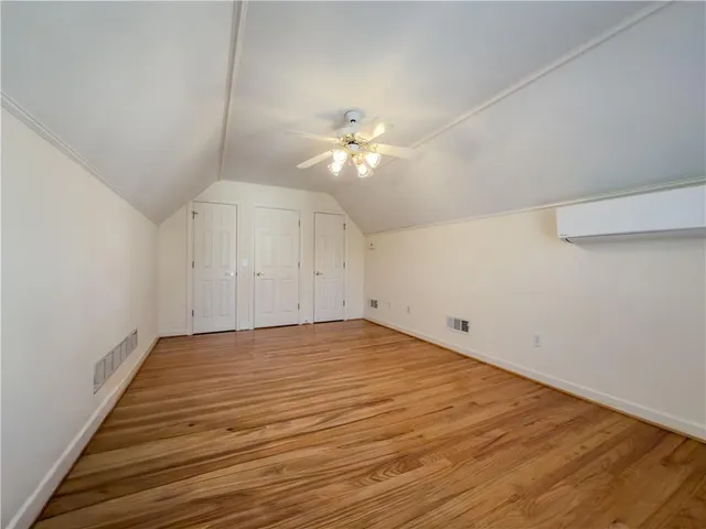 a view of a room with an empty space