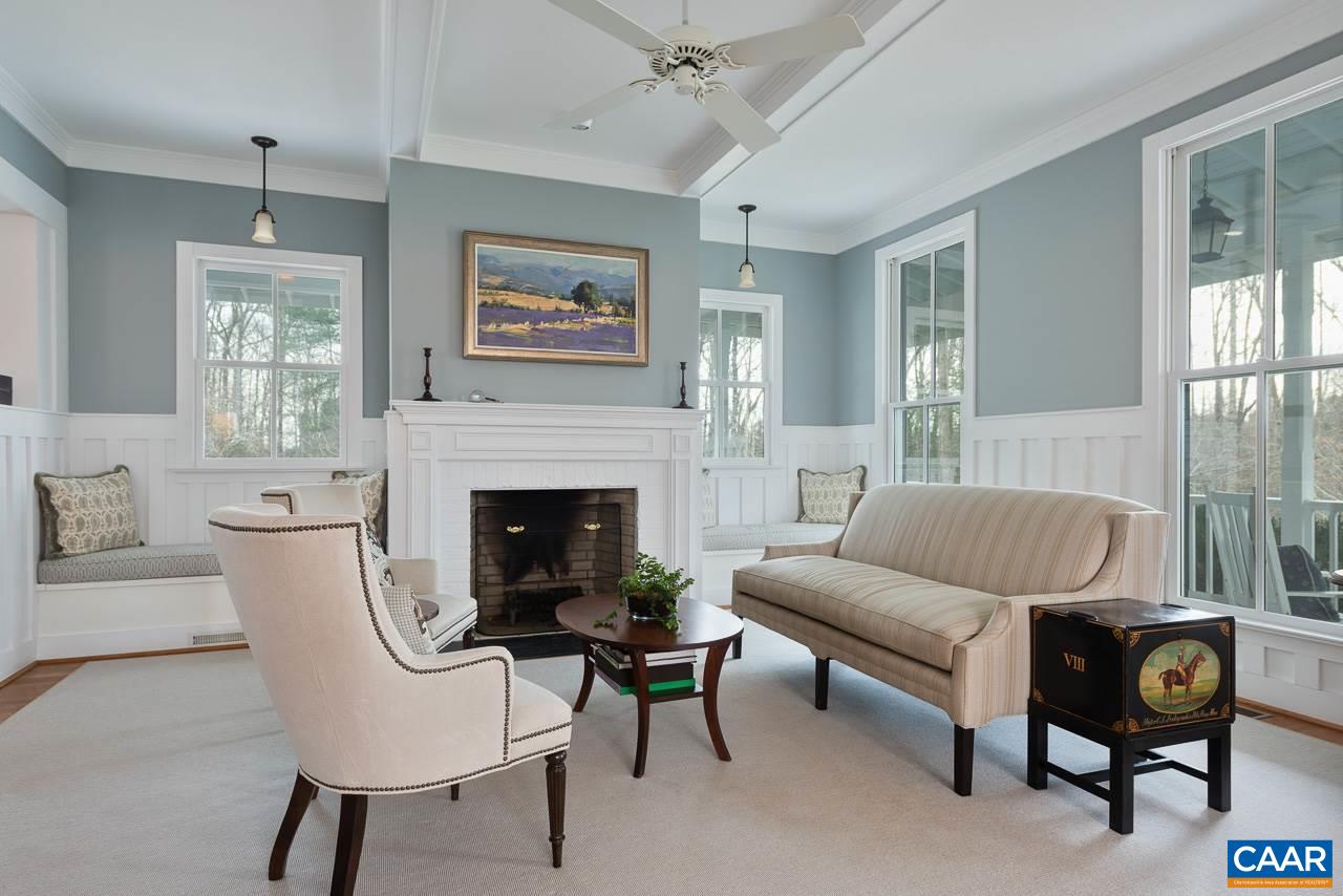 2340 Homestead Farm Road Free Union, VA 22940 - Photo 9 of 47 a living room with furniture a window and a fireplace