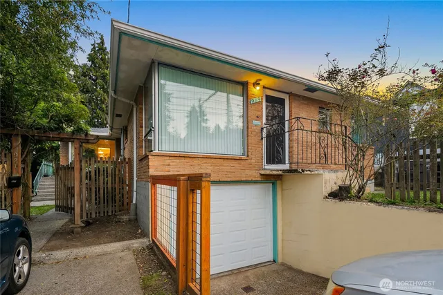 a view of a house with a street