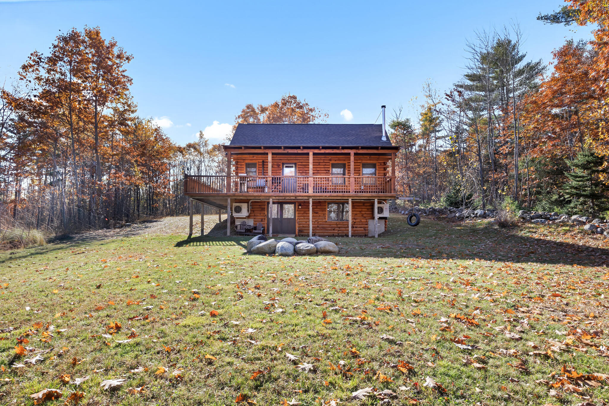 49 Smithton Road Freedom, ME 04941 - Photo 4 of 39 Large level back yard