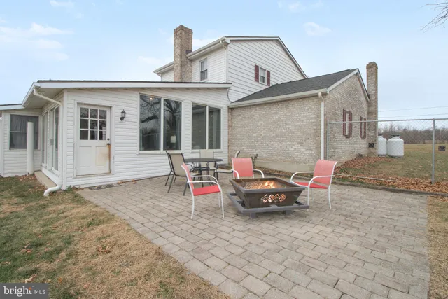 a view of a house with patio